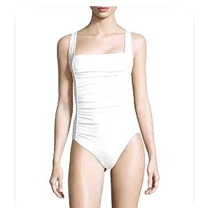 Melissa Odabash Milano White One Piece Swimsuit